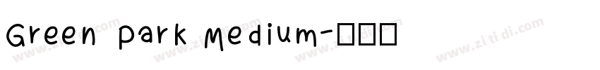 Green Park Medium字体转换